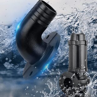 潜水泵污水泵出水口接头配件大全不锈钢弯头90度排污泵铸铁出水口