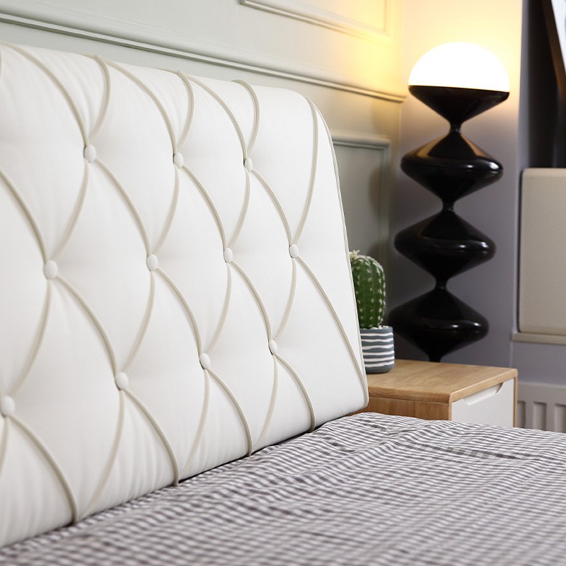 2023新款定制皮床头软靠背榻榻米一米五的床靠垫铁Z艺防撞靠枕