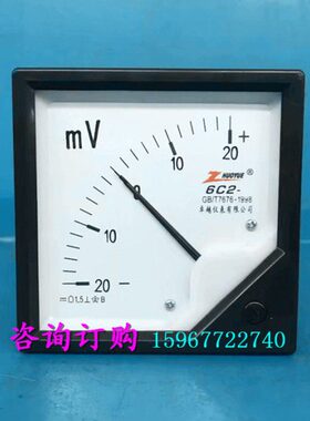 6C2型双向指针式励磁直流正负毫伏表±20mV 300mV 500mV机械仪表