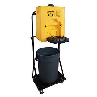 WG6004Y带手推车废水收集桶便携式洗眼器 验厂洗眼器 工业洗眼器