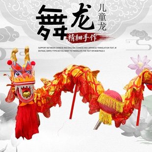 舞龙道具儿童学生广场舞彩色带龙头龙舞运动小学生幼儿幼儿园演出