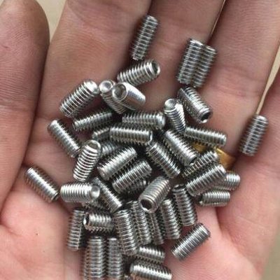 304不锈钢凹端GB80平端GB77紧定螺丝内六角机米顶丝无头螺M2 M2.5