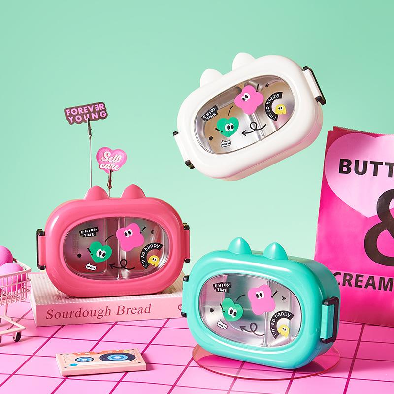 多巴胺保温c饭盒小学生便当盒上班族304不锈钢保鲜盒分格式可微波