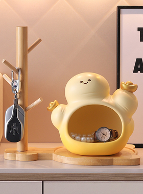 创意入户门口放钥匙收纳玄关摆件置物桌面客厅家R居装饰品乔迁礼