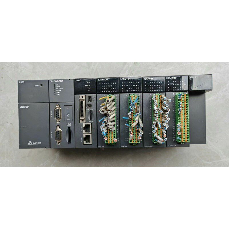 台达PLC 拆机现货一组 8 个,PS05电源,CPU500