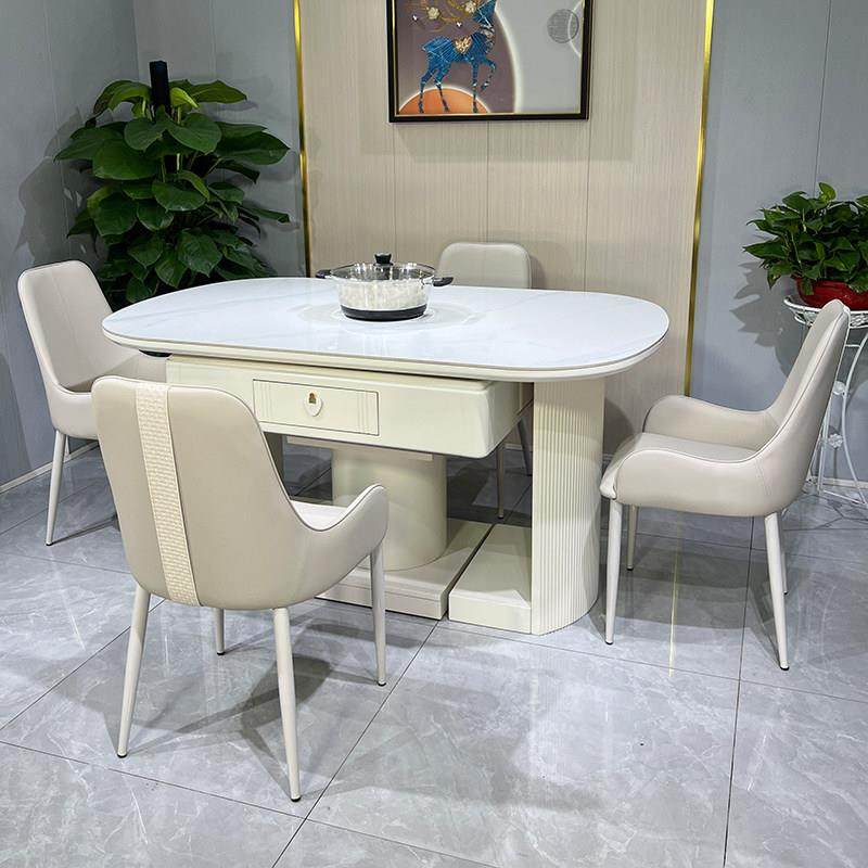 睿腾现代岩板全自动家用岛台麻将机麻将桌两用餐桌多功能带取暖