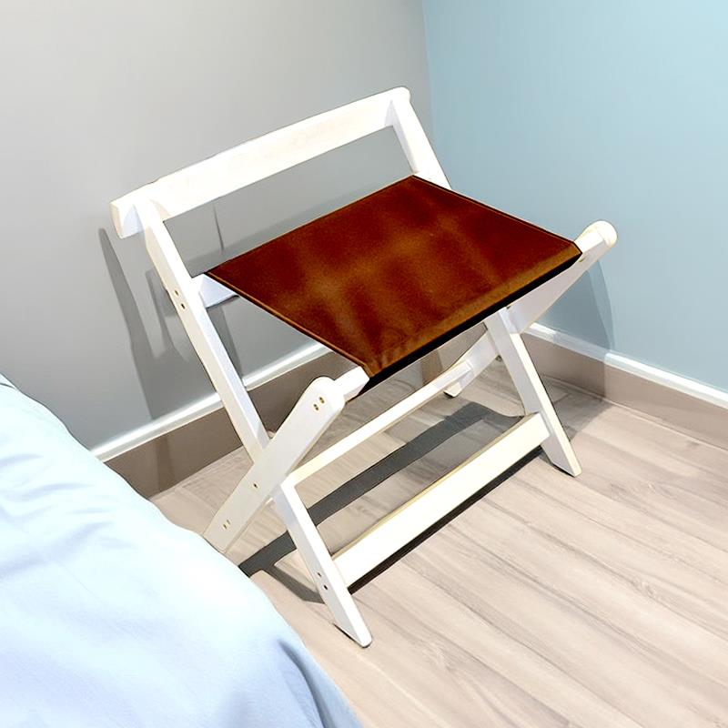 A18酒店行李架家用卧室放衣服可折叠收纳置物架落地实木家具