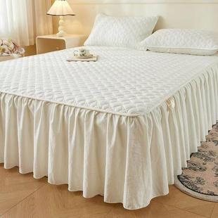 新款 通用加厚防尘防滑床套 床裙床单单件床垫保护套床罩三件套四季
