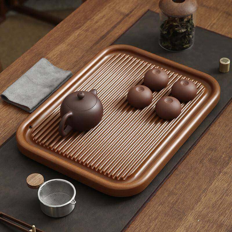 德国电木32支商用整块小号自动茶具茶托托盘套装茶垫电木整块茶盘