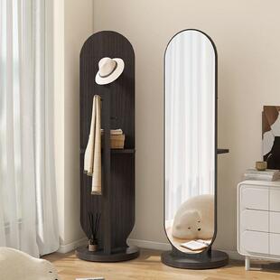 旋转全身镜家用卧室穿衣镜落地镜异形立体可移动试衣镜衣帽架镜子