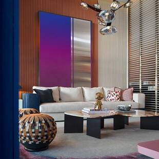 玄关装置画多巴胺客厅装饰画走廊过道样板间挂画设计师选壁画简约