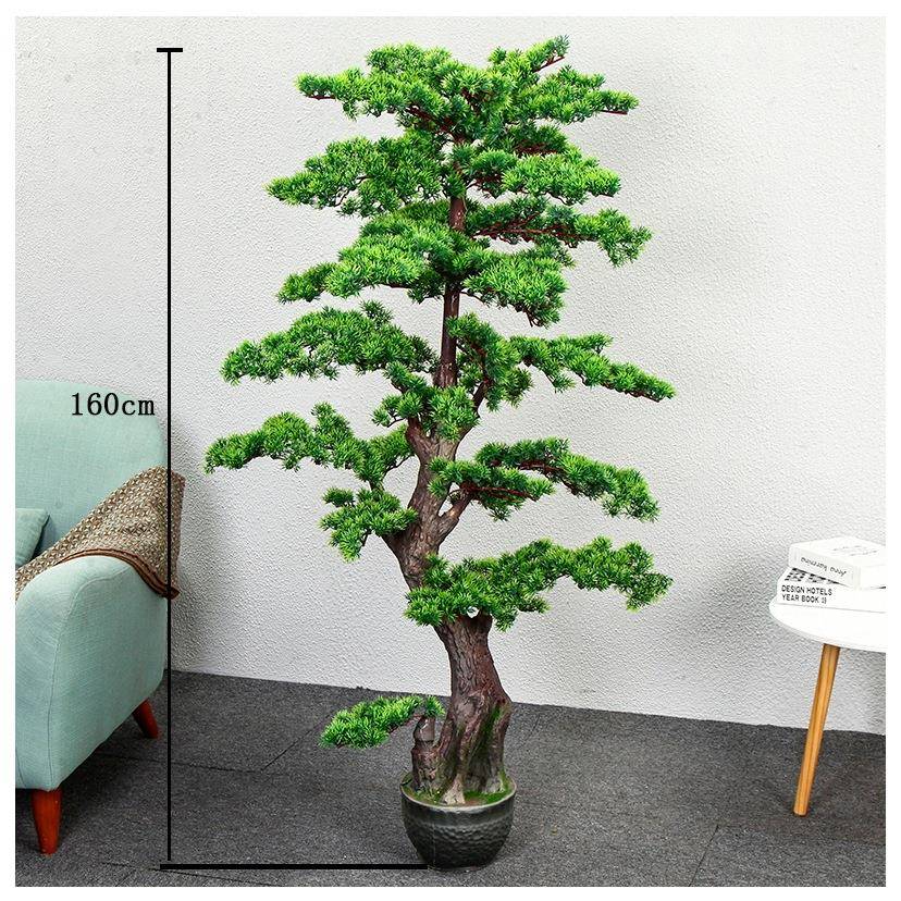 植物盆栽客松客玄关大摆件BEK型绿植室内装迎饰假树厅花景幸福树