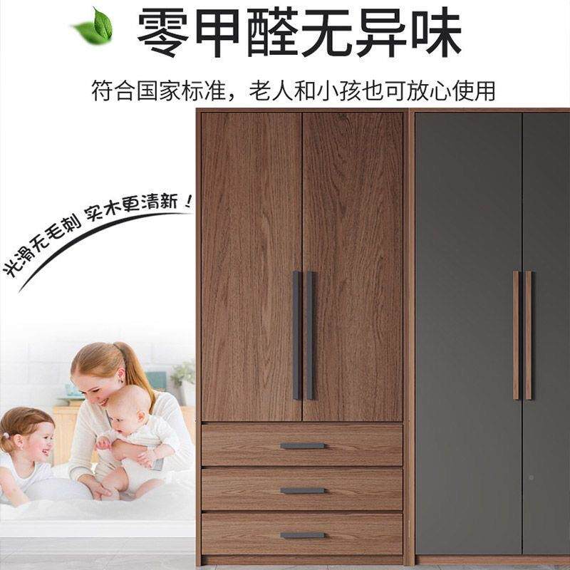 衣柜卧用室现代家用实装质经济木型出租房可对开小户KPT型免安收
