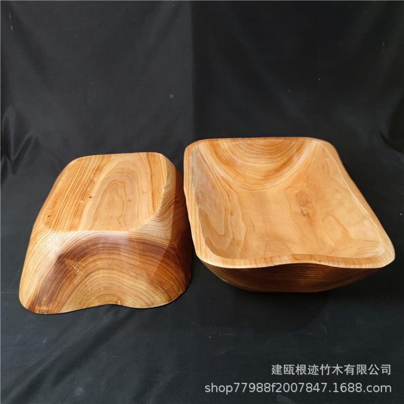 实果木盘木制长方木盆厂家盘子家形用餐盘(月销10HGN木00)质