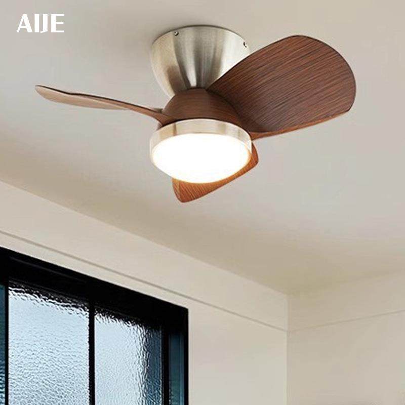 法式中古卧室风扇灯家用一体静音吸顶电扇灯复古胡桃木餐厅吊扇灯,家装灯饰光源,风扇灯,淘宝优惠券,粉丝福利购,淘宝优惠卷