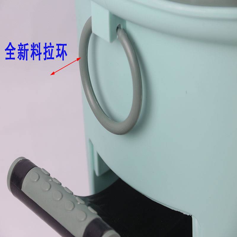 外贸款家用加长不锈钢杆不锈钢盘加厚脚踏旋转拖把