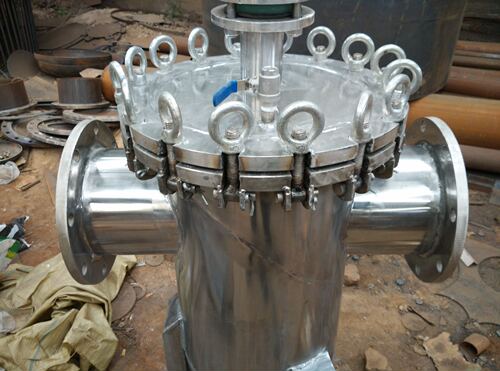 316吊环式快开篮式过滤器  快开直通蓝式过滤器 DN100