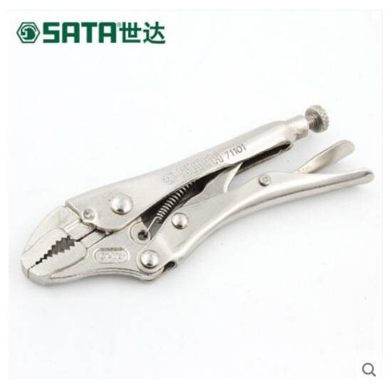 世达工具圆嘴圆口带刃大力钳固定夹持钳夹子71101 71102 71103