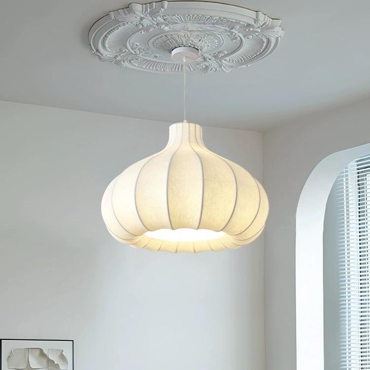 全光谱洋葱蚕丝吊灯中古诧寂风卧室餐厅设计师法式奶油风书房灯具