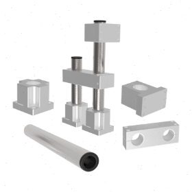 机构安装组件 底座/立柱/锁块/加强块ZCD06-D25 D35 D50 D75 D100