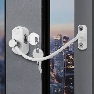 窗户锁扣窗锁儿童安全锁高层坠楼防护限位器推拉外推钥匙纱窗门锁