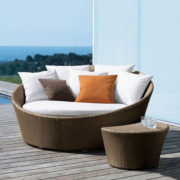 户外休闲藤编沙发花园庭院泳池躺床阳台露天花园藤圆床躺椅藤家具,住宅家具,躺床,淘宝优惠券,粉丝福利购,淘宝优惠卷