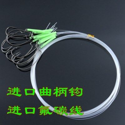 9909进口宽腹曲柄钩 氟碳线子线 碳线钩 手绑钩海钓船钓 钓鱼用品,户外/登山/野营/旅行用品,鱼钩,淘宝优惠券,粉丝福利购,淘宝优惠卷