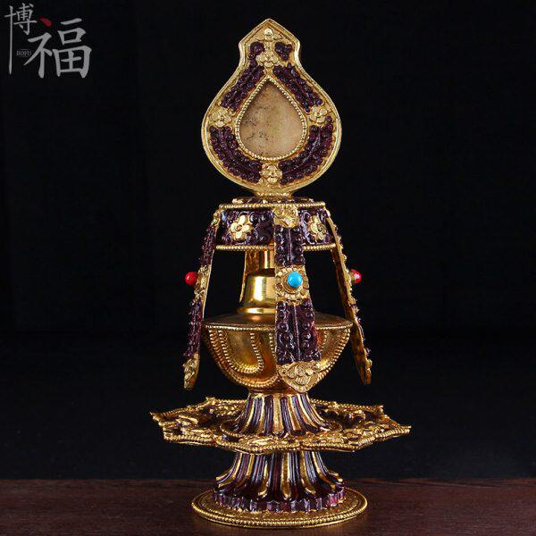 博福黄铜家用供奉用品尼泊尔工艺如意净水宝瓶灌顶壶文巴壶贲巴壶