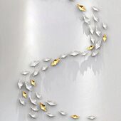 免打孔壁饰小叶子壁挂客厅卧室墙面装 饰挂件样办间软装 创意墙饰品