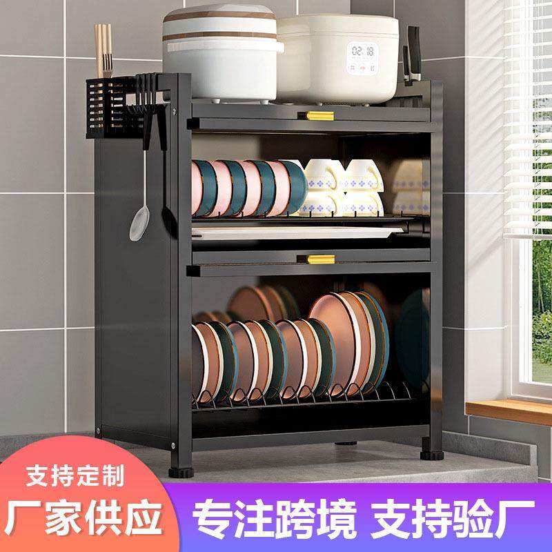 厨房碗碟置物架台面全防尘翻盖多层碗碟置物盒碗盘沥水收纳架,厨房/烹饪用具,抹布架/厨房清洁收纳架,淘宝优惠券,粉丝福利购,淘宝优惠卷