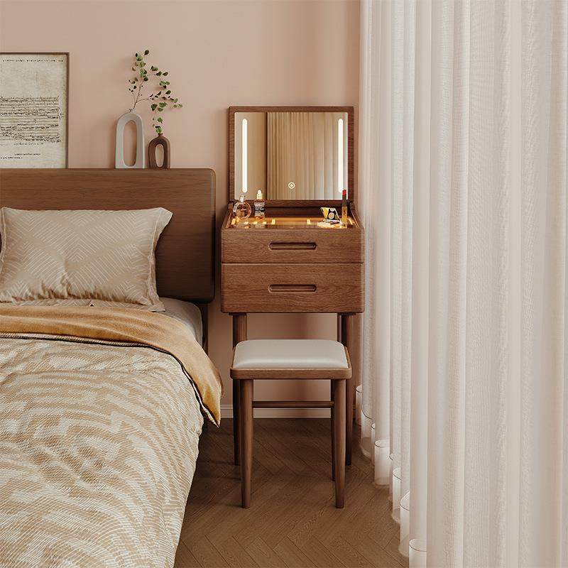实木梳妆台小型卧室迷你极窄床头柜中古风一体翻盖化妆桌镜小户型,鲜花速递/花卉仿真/绿植园艺,割草机/草坪机,淘宝优惠券,粉丝福利购,淘宝优惠卷