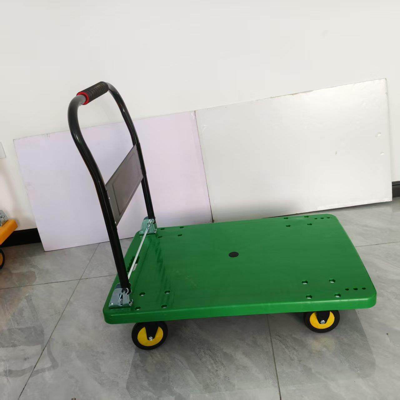 塑料板车手推车小推车可折叠拉货仓库静音拉货塑料平板尼龙板车,农机/农具/农膜,其它农用工具,淘宝优惠券,粉丝福利购,淘宝优惠卷