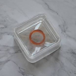 透明亚克力悬浮薄膜芯片高弹性膜硅片裸石裸钻展示收纳包装保护盒