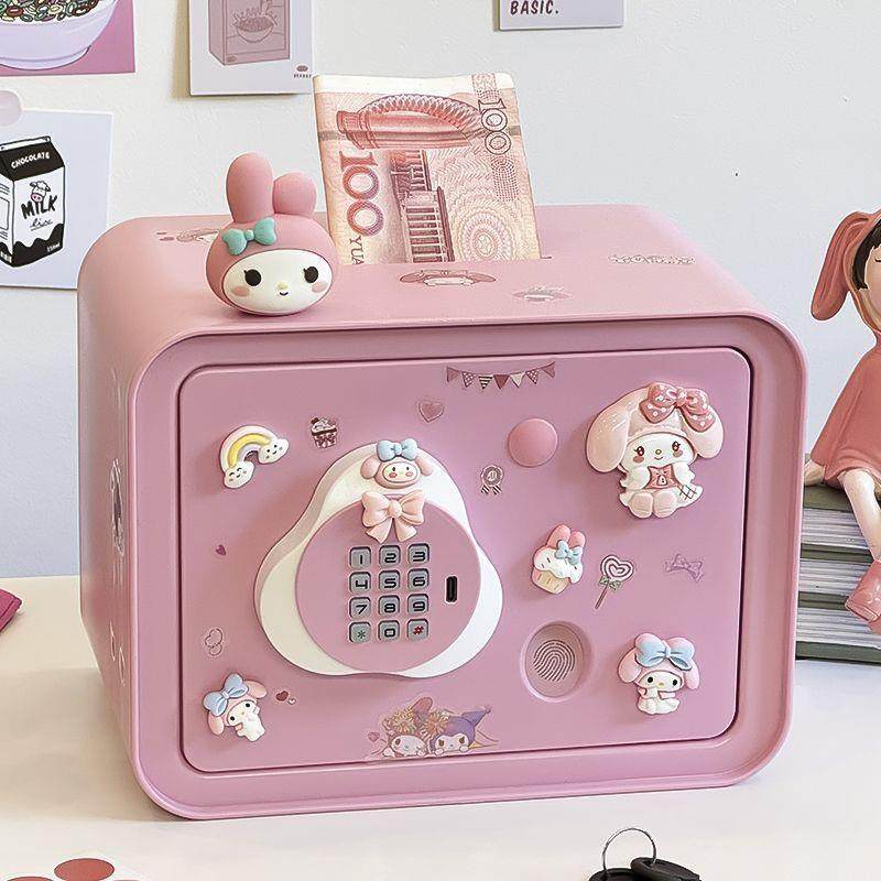 美乐蒂存钱罐2025年新款儿童女孩只进不出保险箱男孩密码盒大容量,家居饰品,招财猫,淘宝优惠券,粉丝福利购,淘宝优惠卷