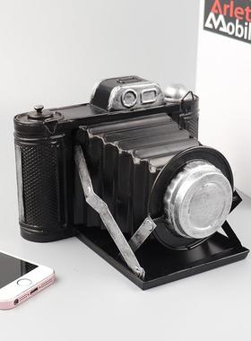 仿真老式相机模型铁艺复古怀旧收藏品橱窗柜装饰品摆件拍摄影道具