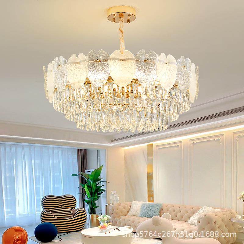 轻奢现代简约客厅水晶灯法式奶油风护眼卧室餐厅大气全屋套餐灯,家装灯饰光源,智能吊灯,淘宝优惠券,粉丝福利购,淘宝优惠卷