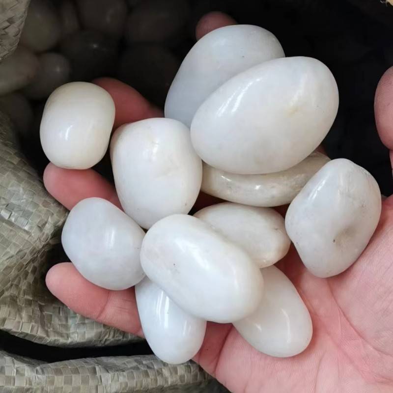 雨花石玛瑙石原石五彩多肉铺面花盆鱼缸装饰彩石头 彩色小石子
