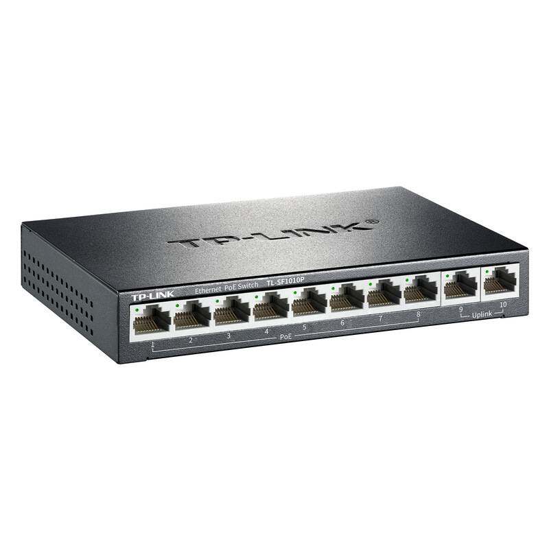 TP  TL-SF1010P 百兆POE交换机 10口POE 8+2口POE交换机 TP 1010P