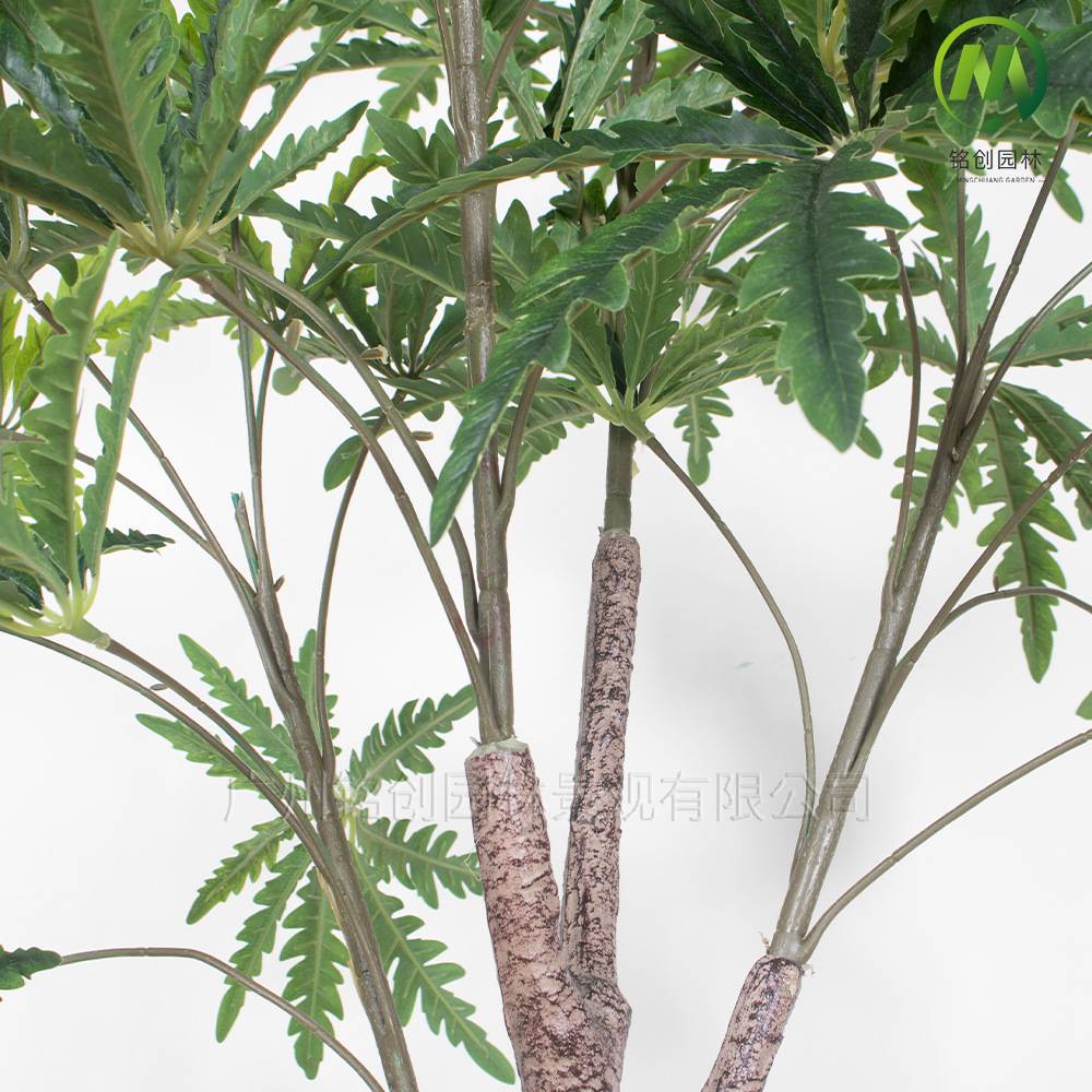 仿真植物客厅带盆孔雀木仿真绿植八角叶盆栽室内大型孔雀木绿植