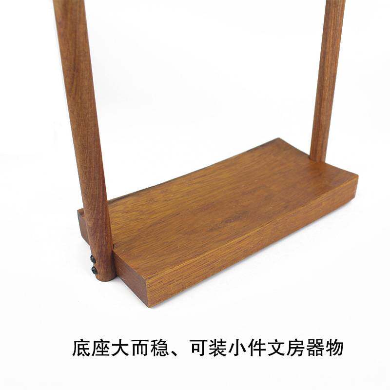 步步高升简约笔挂檀香木波罗格笔架花梨笔搁书房摆件文房四宝