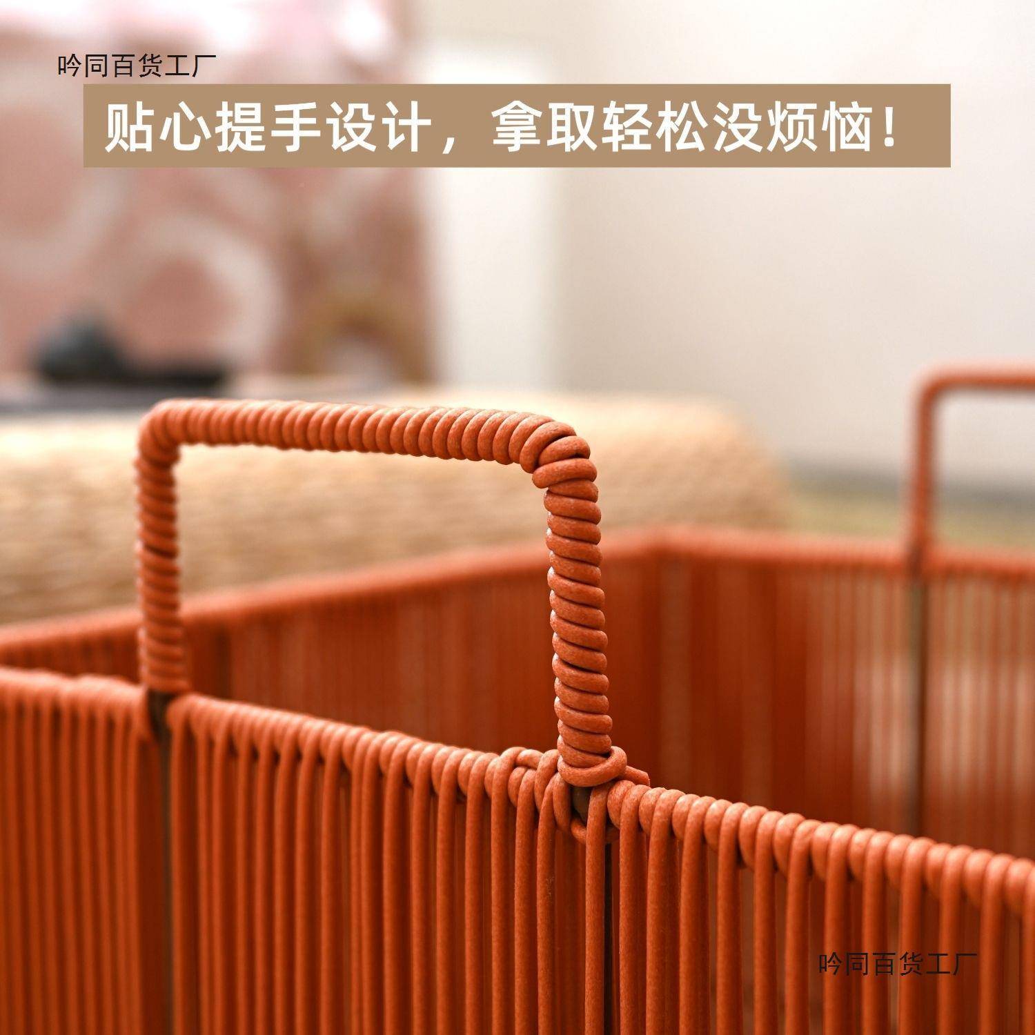 仿藤编衣篓高生颜值pxx79225卫间装脏衣收纳筐服家用脏衣篮洗衣脏