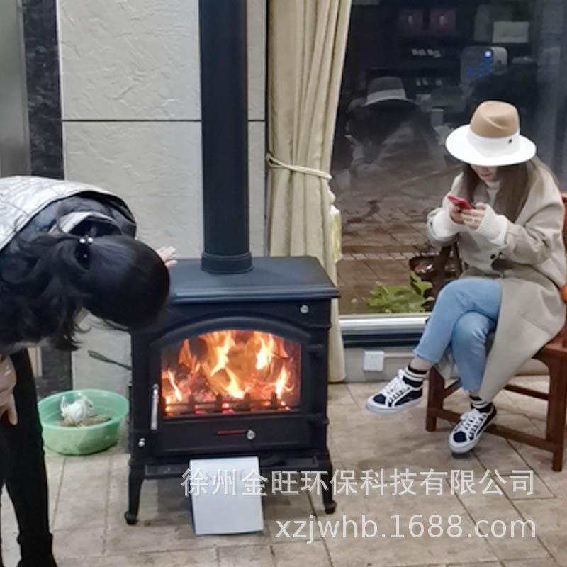 厂家直供室内装饰真火壁炉家用采暖欧式铸铁观火独立仿真火