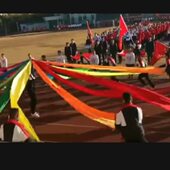 红绸带彩带舞蹈绸子大红绸布七彩色绸带加厚绸缎大型运动会道具