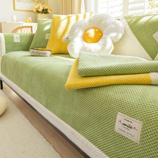 灯芯绒沙发垫2024年新款高档冬季加厚防滑皮沙发专用垫子沙发套罩