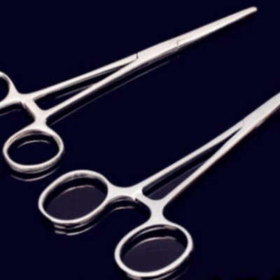 小动物手术止血钳 大小鼠止血钳持针器 不锈钢血管钳 直头/弯头