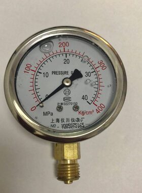耐震压力表 Y60 0-40mpa 银焊  径向 螺纹m14x1.5 400kg/cm2 60mm
