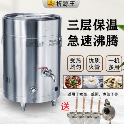 304不锈钢煮面炉商用多功能煮面桶烫鸡烫鸭鹅卤肉煲汤燃气煮水桶