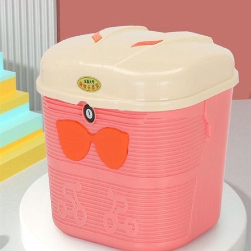 电动自行车带锁前篮m,防雨篮,大容量头盔储篮,蔬菜篮,加厚储篮