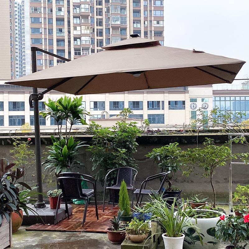 紫叶户外遮阳伞别l墅罗马伞户外伞花园太阳伞庭院伞室外露台摆摊