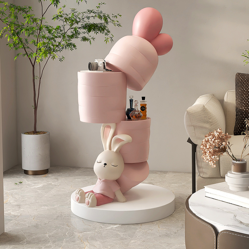 大型兔子客厅落地k摆件家居饰品电视柜沙发旁托盘茶几新年乔迁礼